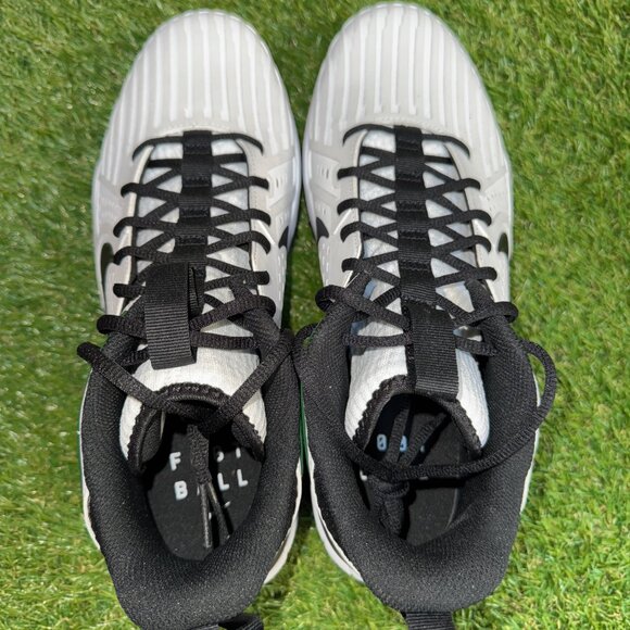 Nike Force Savage Pro 3 Shark P PE Football Cleats 13.5 White Green FJ8163-107